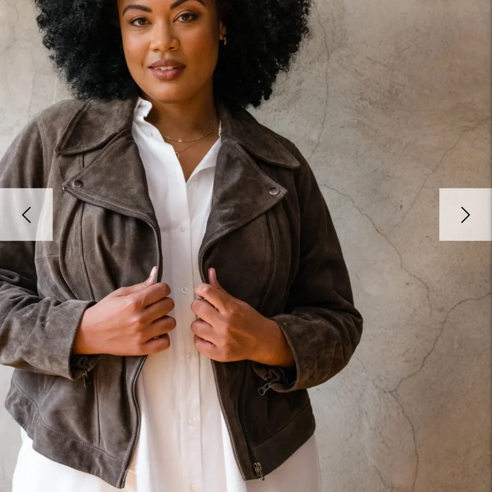 NWT Maha Suede Leather Jacket - Picture 1 of 10